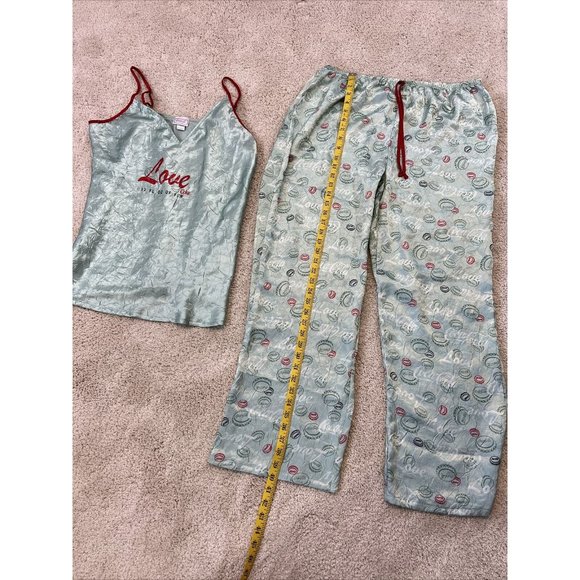 Women’s Coca Cola Pajamas Set Top Bottoms Green Red Sleep 2XL - Picture 6 of 12